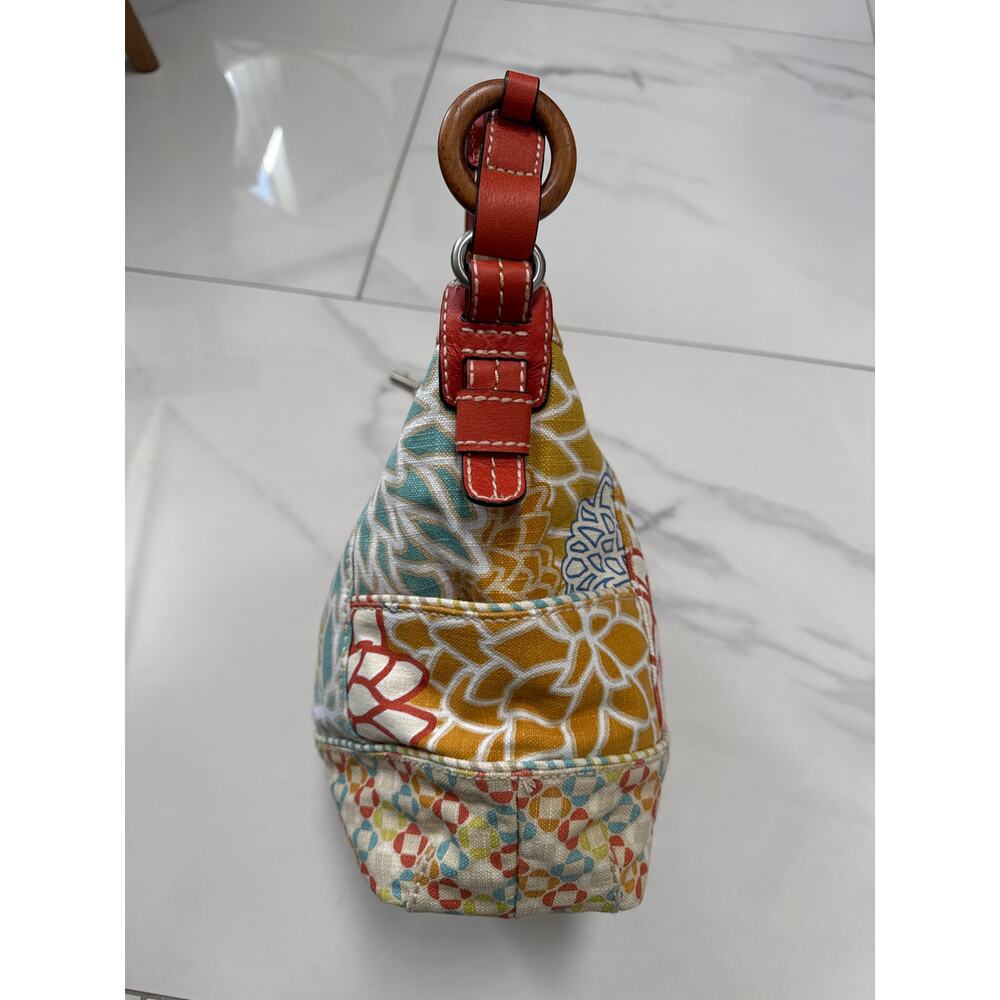 Fossil Kristy I Print Multicolor Canvas Leather S… - image 8